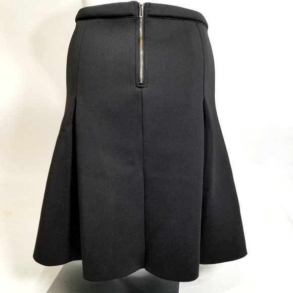 Allen B Schwartz Skater Skirt XL Black Twirl Flow Zipper Gothic Punk Alt Cosplay - Picture 2 of 11